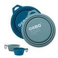 OHMO Collapsible Dog Bowl (2 Pack 400ml) Premium Silicone Pet Water Bowls for Cats & Dogs Portable Dog Travel Bowls Foldable for Outdoor Camping Hiking