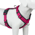 Plutus Pet No Pull Dog Harness Adjustable Nylon Harness with Soft Padding Reflective and Heavy Duty Dog Harness for Small Medium Large Dogs(Hot Pink XS)