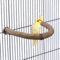 Bird Perch Natural Wood U Shape Standing Branch Platform Parrot Perch for Chewing Exercise Bird Stand Perch Swing Toys Cage Accessories for Cockatiels Parakeets Conures Budgies